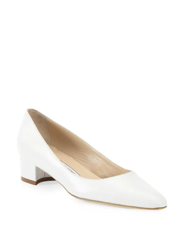 商品Manolo Blahnik|Listony Leather Pumps,价格¥1990,第1张图片