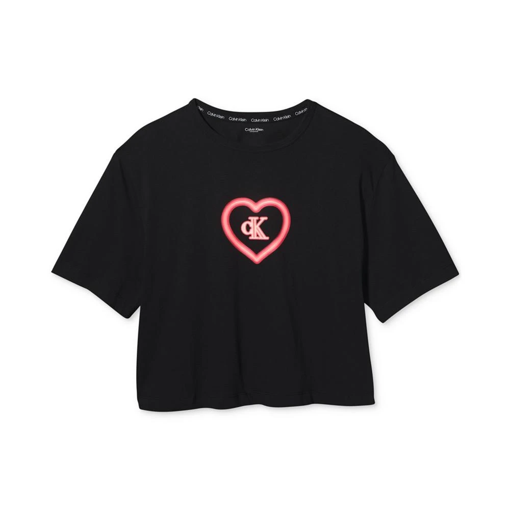 商品Calvin Klein|Women's Cotton 1996 Valentine's Lounge Crewneck Tee QS7084,价格¥163,第5张图片详细描述