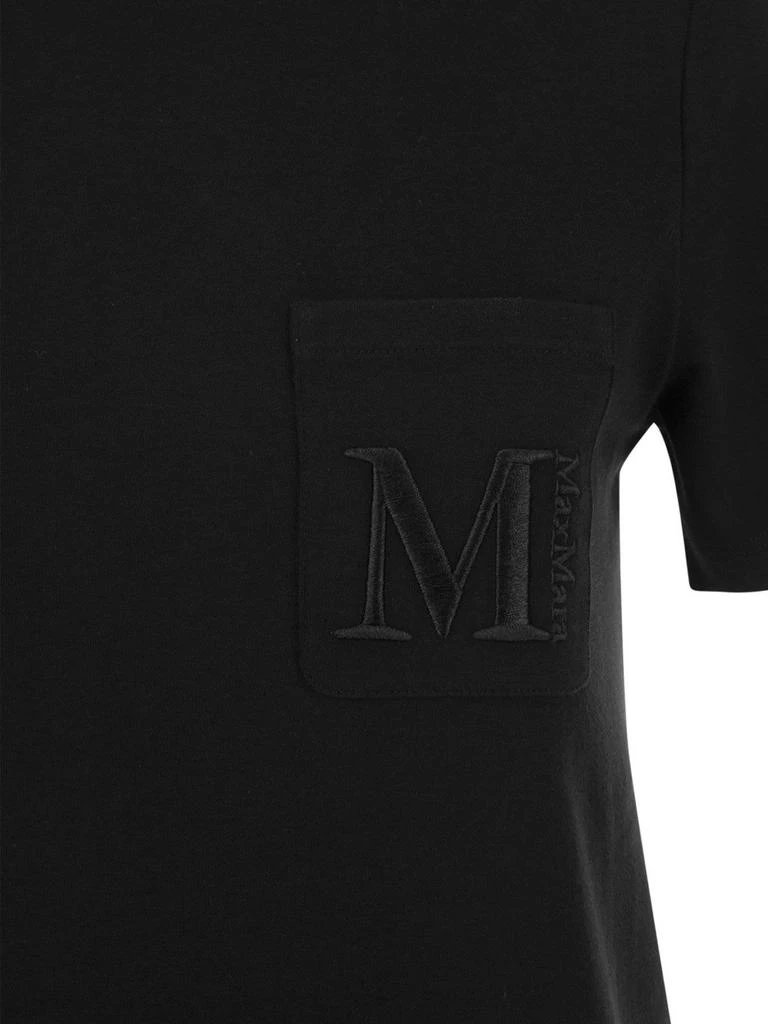 商品Max Mara|'S Max Mara Logo Embroidered Crewneck T-Shirt,价格¥520,第3张图片详细描述