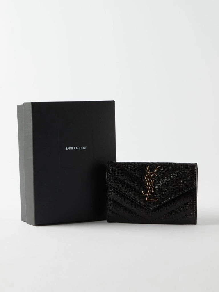 商品Yves Saint Laurent|YSL-plaque quilted-leather coin purse,价格¥3776,第5张图片详细描述