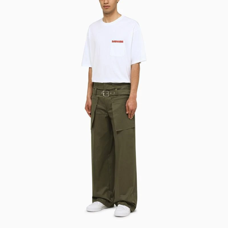 商品BLUEMARBLE|BLUEMARBLE Military trousers with belt,价格¥1933,第2张图片详细描述