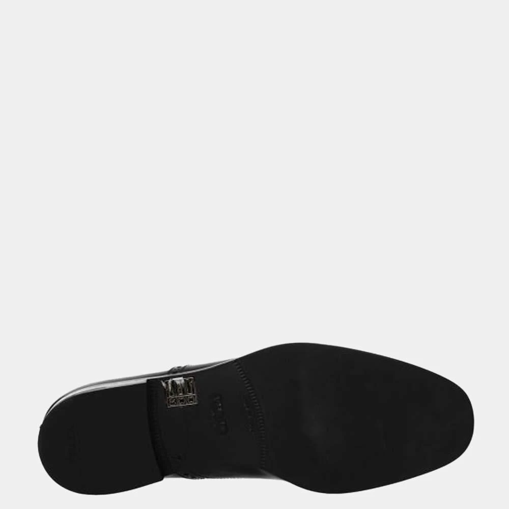 商品Prada|Prada Black Leather Lace Up And Monkstrap Shoes Size US 9.5 EU 42.5,价格¥7143,第5张图片详细描述
