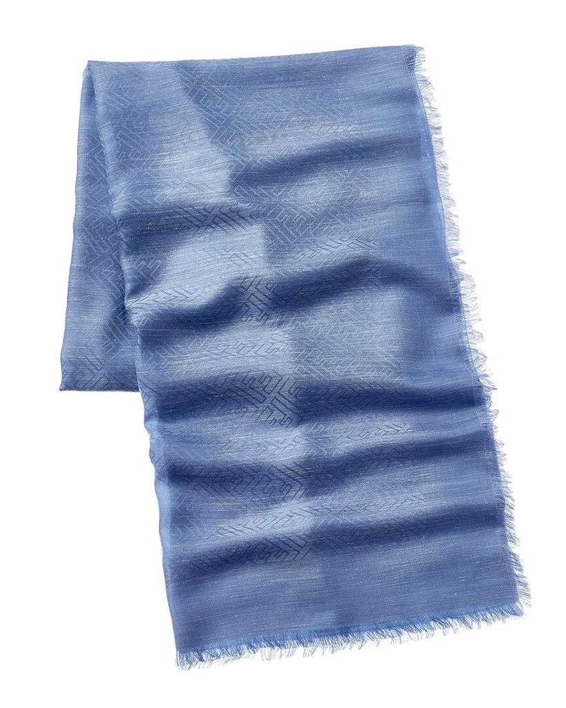 商品[二手商品] Fendi|FENDI Zucca-Print Fringe Silk-Blend Scarf, NWT (Authentic Pre-Owned),价格¥4786,第2张图片详细描述