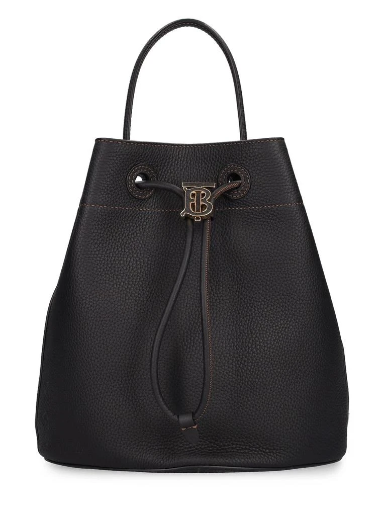 商品Burberry|Small Leather Drawstring Bucket Bag,价格¥17373,第1张图片