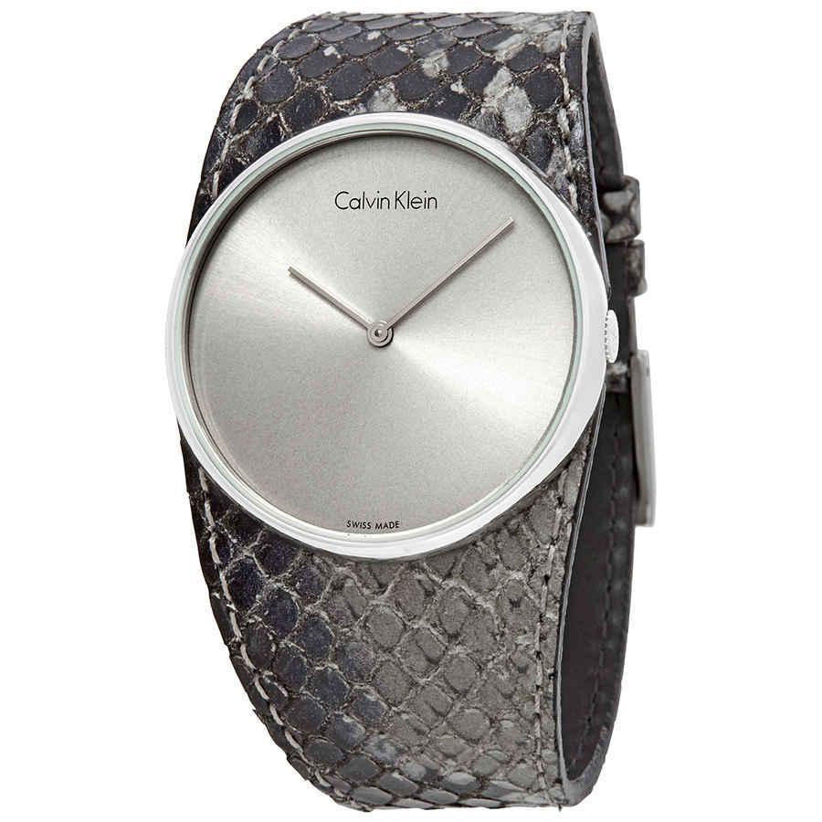 商品Calvin Klein|Calvin Klein Spellbound Grey Dial Ladies Watch K5V231Q4,价格¥315,第1张图片