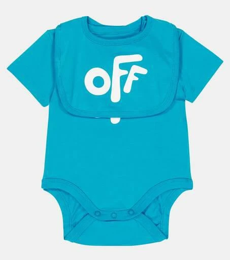 商品Off-White|婴幼儿 — Logo棉质围兜与连身衣套装,价格¥1582,第2张图片详细描述