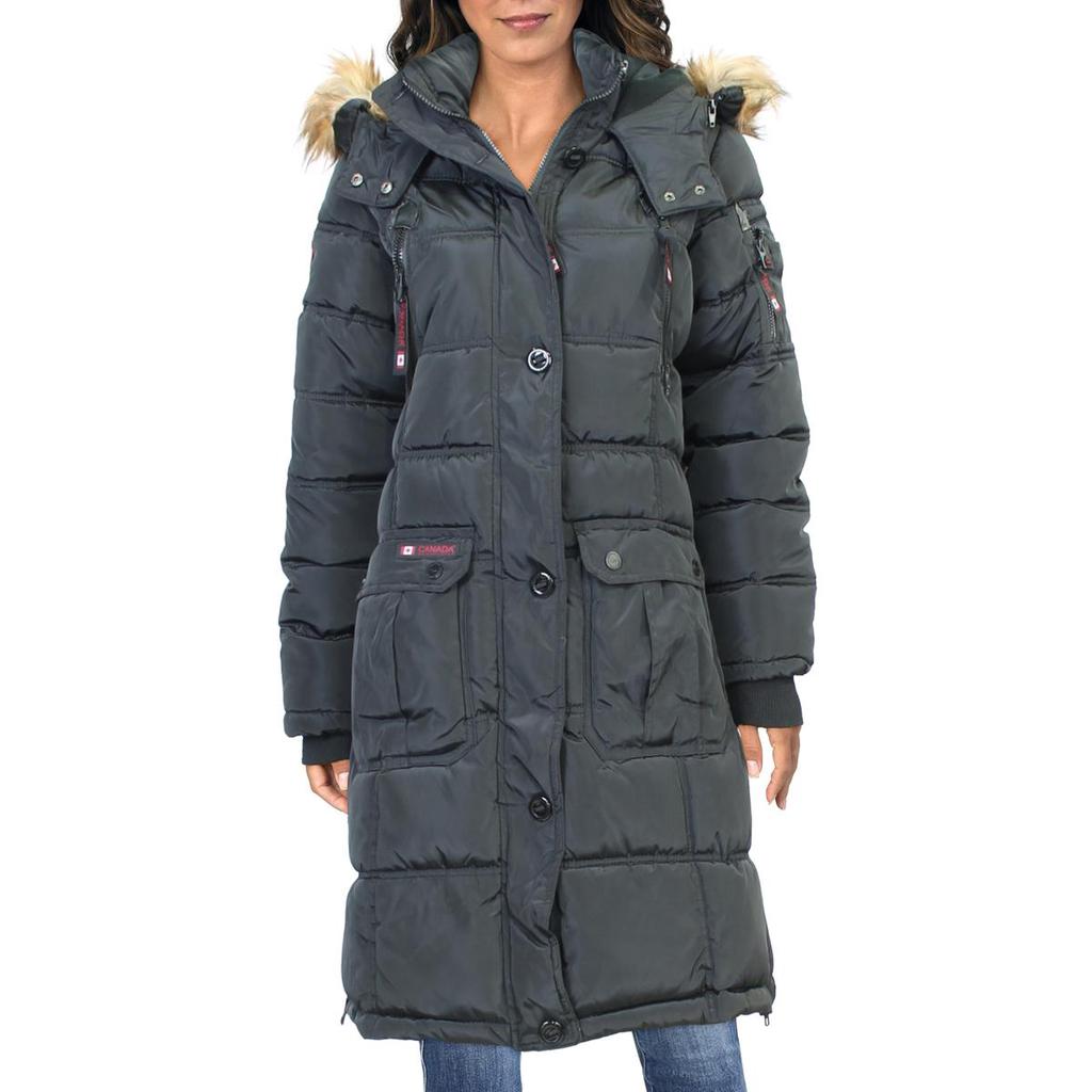 Canada Weather Gear Womens Faux Fur Cold Weather Parka Coat商品第1张图片规格展示