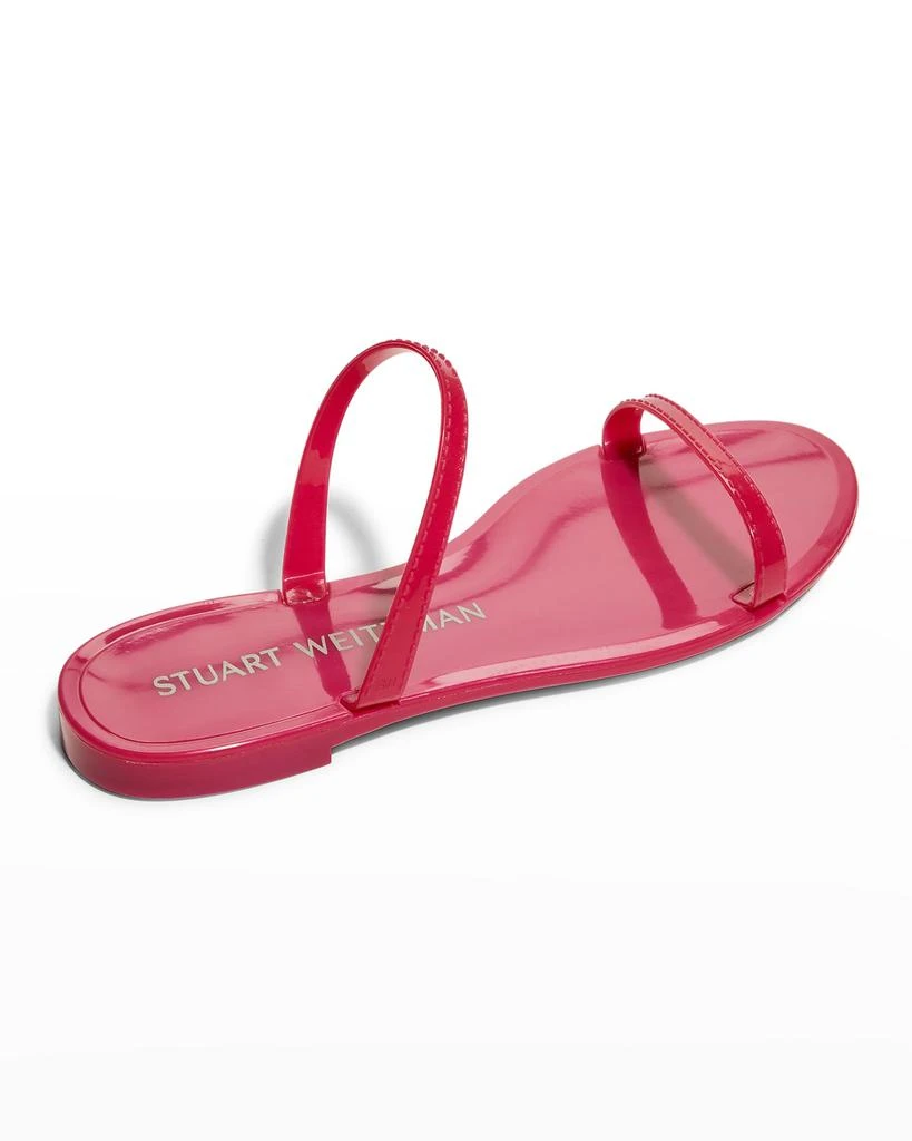 商品Stuart Weitzman|Sawyer Dual-Band Flat Sandals,价格¥741,第3张图片详细描述