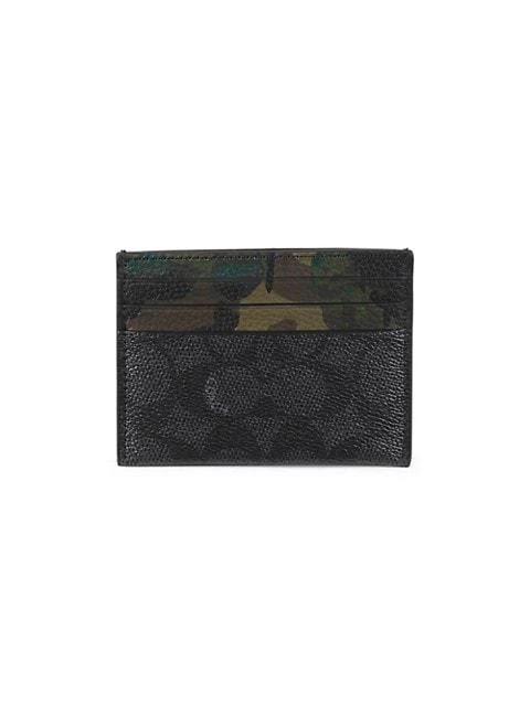 商品Coach|Logo & Camo Print Card Holder,价格¥716,第2张图片详细描述