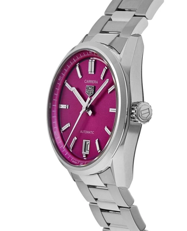 商品TAG Heuer|Tag Heuer Carrera Automatic 36mm Pink Dial Steel Women's Watch WBN2313.BA0001,价格¥19606,第3张图片详细描述