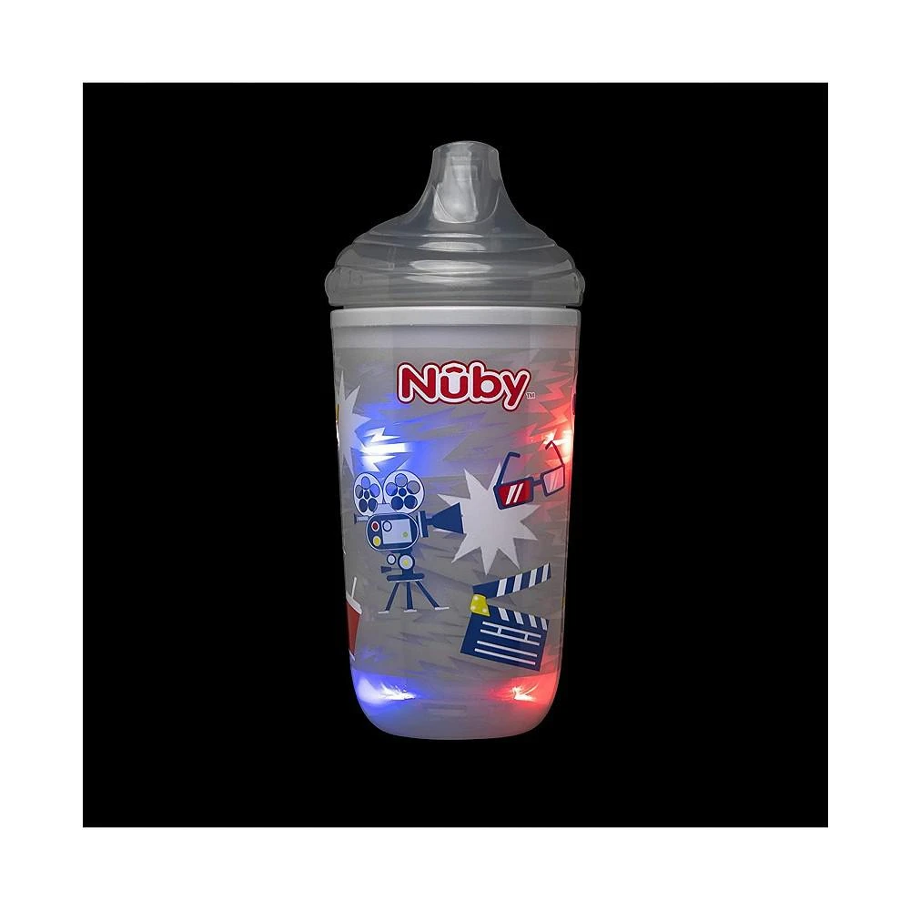 商品Nuby|No Spill Insulated Light-Up Easy Sippy Cup, Gray,价格¥93,第3张图片详细描述