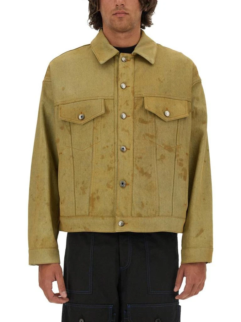 商品MSGM|Msgm Denim Jacket Dyed In Tea,价格¥2437,第1张图片