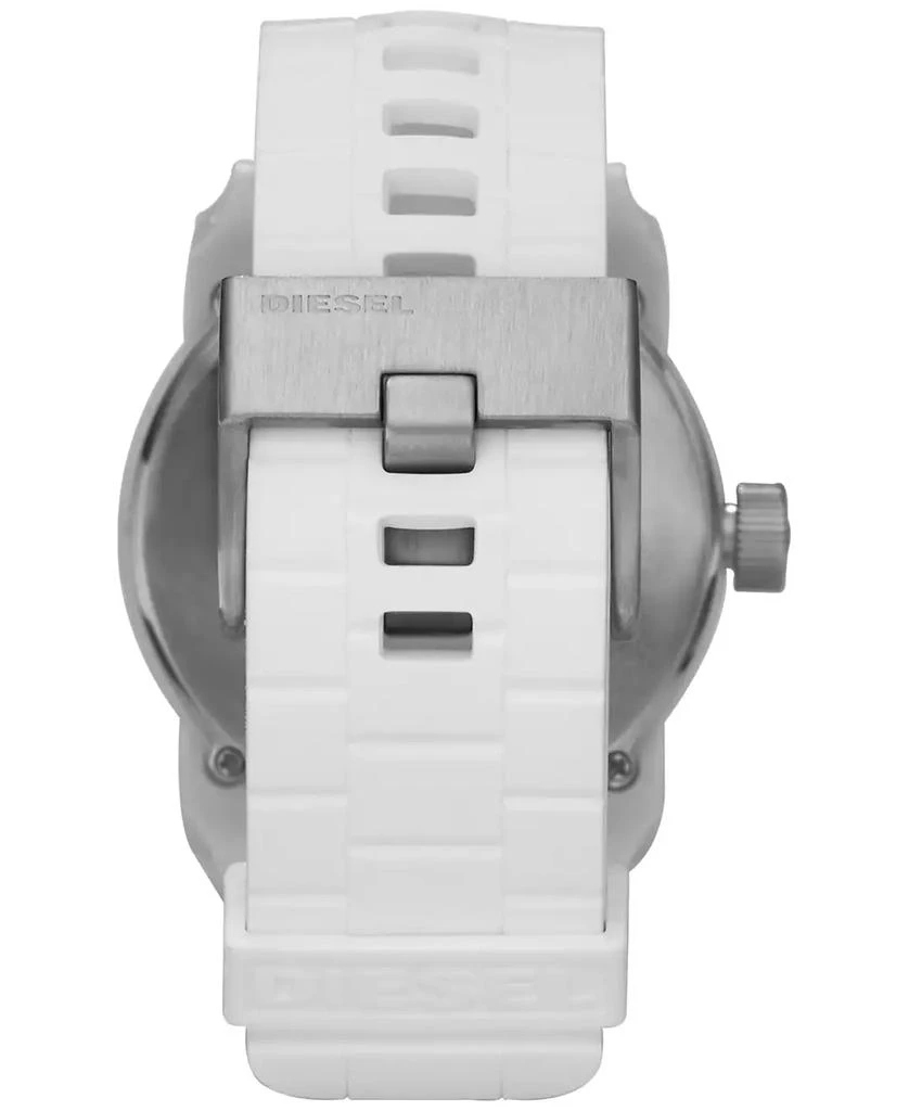 商品Diesel|Men's White Silicone Strap Watch 44mm DZ1436,价格¥963,第3张图片详细描述