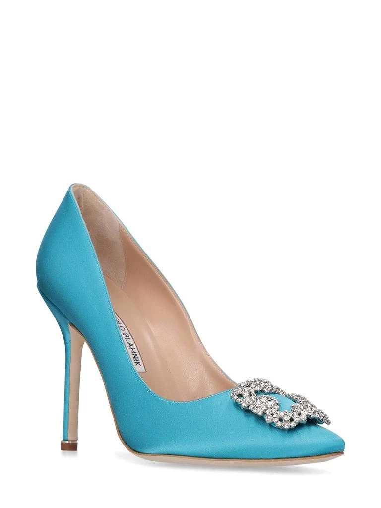 商品Manolo Blahnik|105mm Hangisi Satin Pumps,价格¥8531,第2张图片详细描述