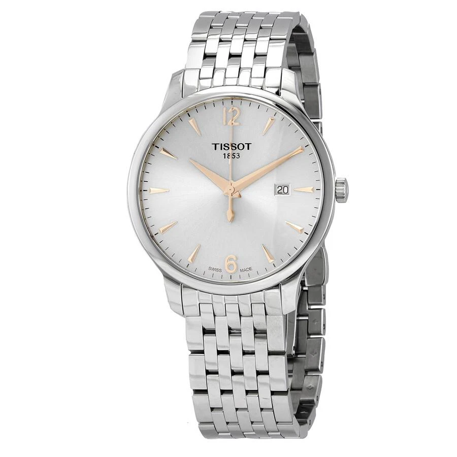 商品Tissot|Tradition Quartz Silver Dial Men's Watch T063.610.11.037.01,价格¥1832,第1张图片