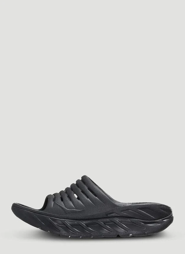 商品Hoka One One|Ora Recovery Slides in Black,价格¥480,第3张图片详细描述
