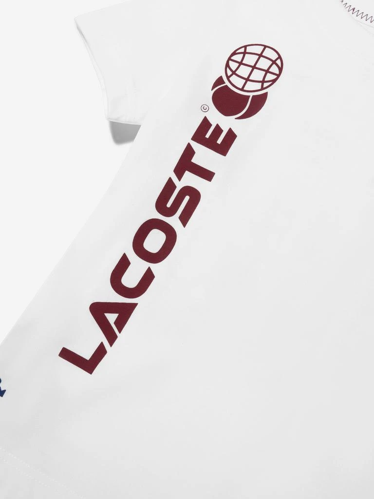 商品Lacoste|Lacoste Boys Tennis Logo T-Shirt in White,价格¥249,第4张图片详细描述