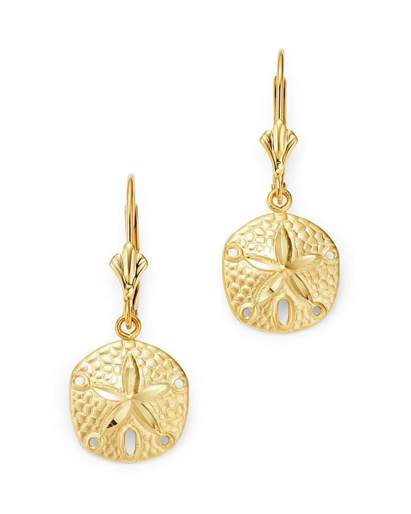 商品Bloomingdale's|Sand Dollar Drop Earrings in 14K Yellow Gold - Exclusive,价格¥3744,第1张图片