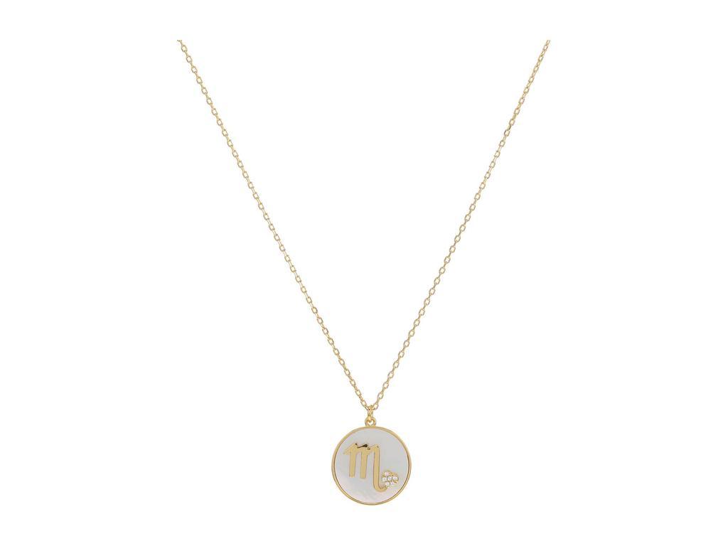商品Kate Spade|In The Stars Mother-of-Pearl Scorpio Pendant Necklace,价格¥559,第1张图片