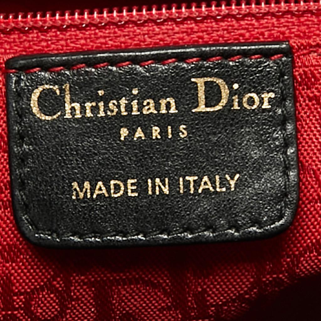 Dior Black Cannage Leather Large Lady Dior Tote商品第9张图片规格展示