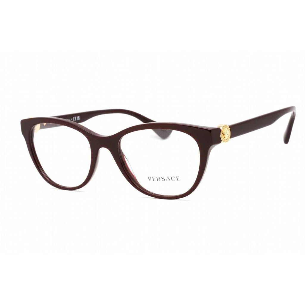 商品Versace|Versace Women's Eyeglasses - Full Rim Plum Plastic Cat Eye Shape Frame | 0VE3330 5386,价格¥787,第1张图片