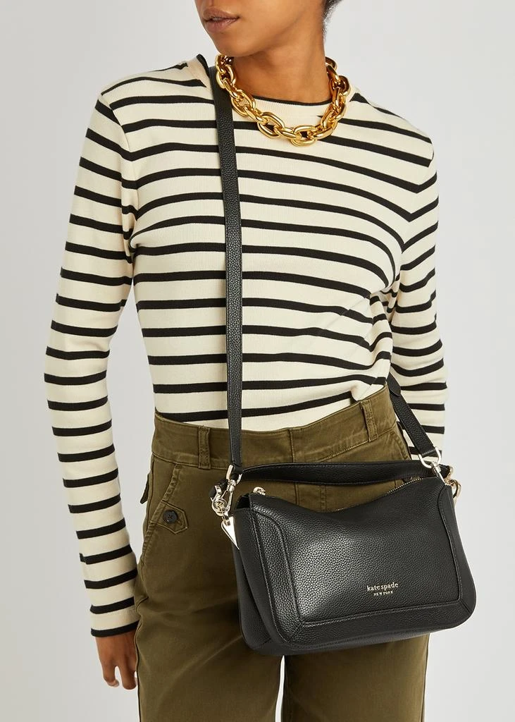 商品Kate Spade|Crush medium black leather cross-body bag,价格¥2117,第5张图片详细描述