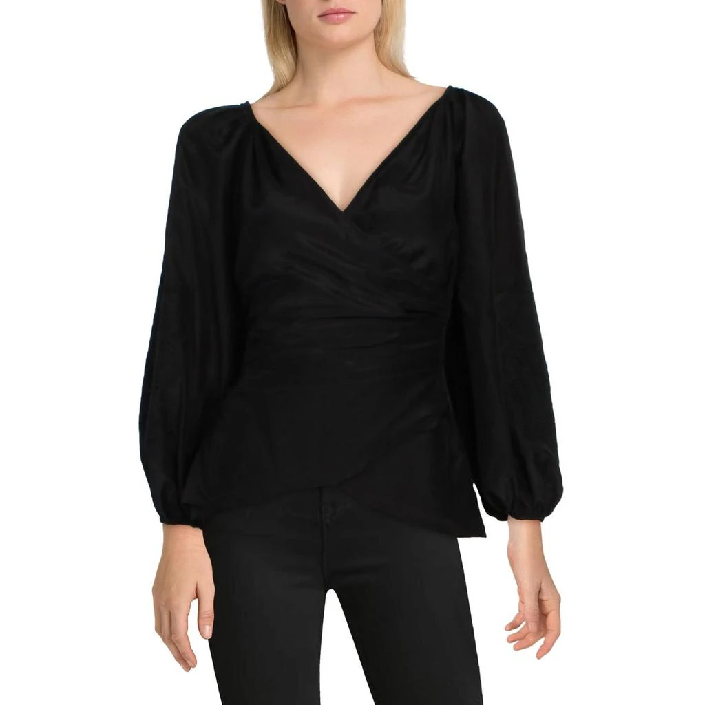 商品Kobi Halperin|Kobi Halperin Womens Norah Wrap Balloon Sleeve Blouse,价格¥284,第1张图片