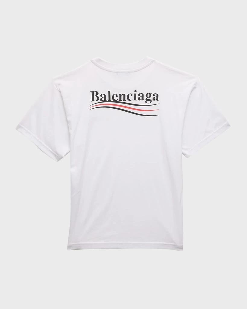 商品Balenciaga|Kid's Political Campaign Cotton Jersey T-Shirt, Size 8-10,价格¥1829,第2张图片详细描述
