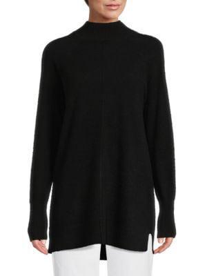商品Saks Fifth Avenue|Ribbed Trim Mockneck Cashmere Sweater,价格¥892,第1张图片