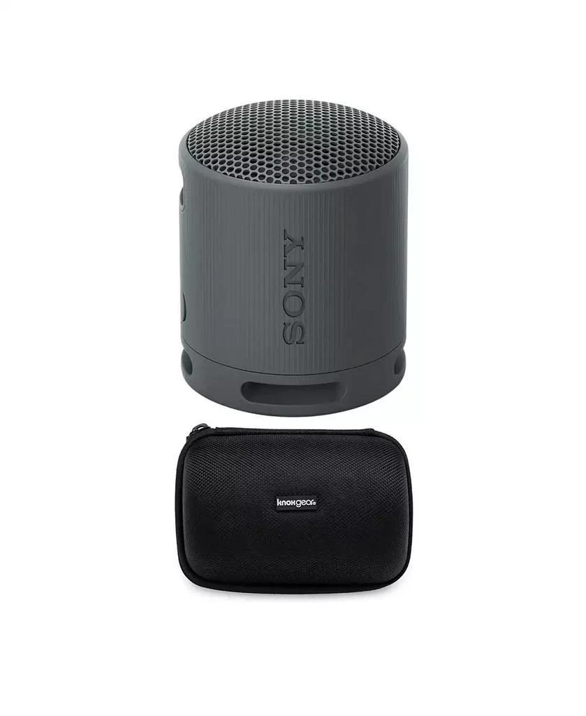 商品SONY|SRS-XB100 Wireless Bluetooth Portable Speaker (Black) with Case Bundle,价格¥447,第1张图片