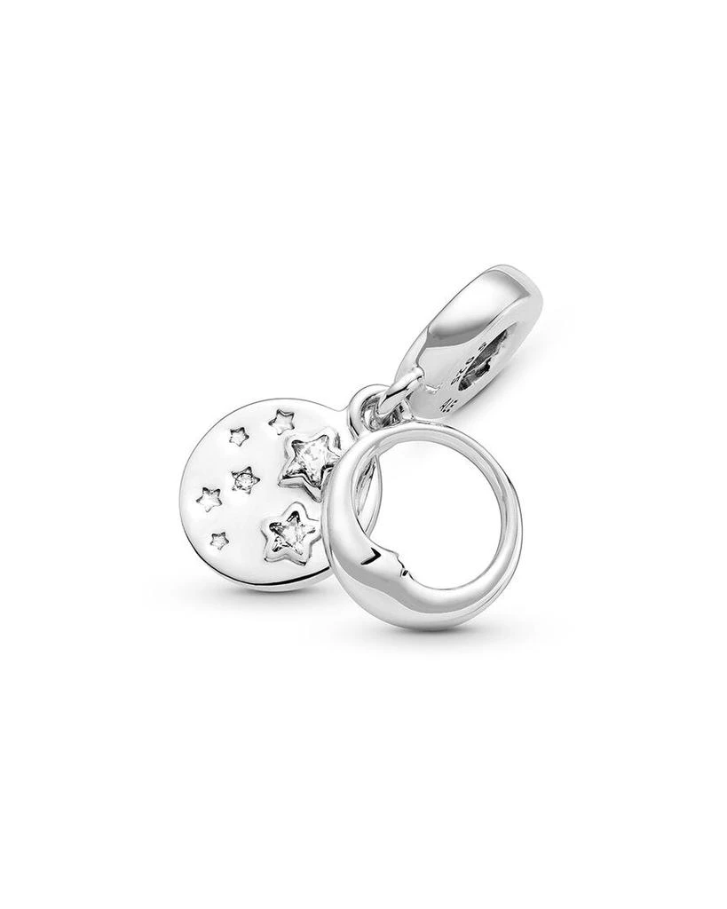 商品PANDORA|Pandora Silver CZ Moon & Star Dangle Charm,价格¥221,第4张图片详细描述