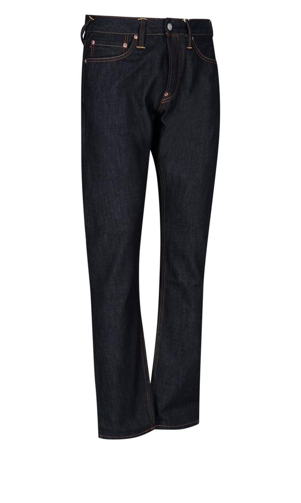 Evisu Men's  Blue Cotton Jeans商品第2张图片规格展示