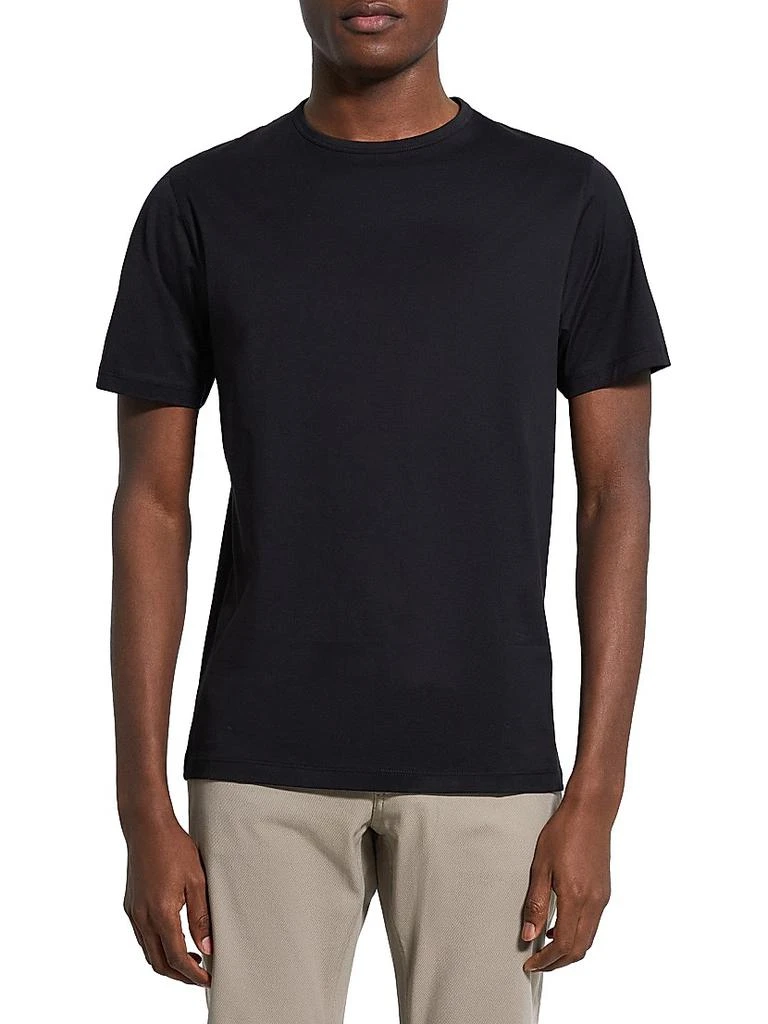 商品Theory|Precise Luxe Cotton T-Shirt,价格¥557,第3张图片详细描述