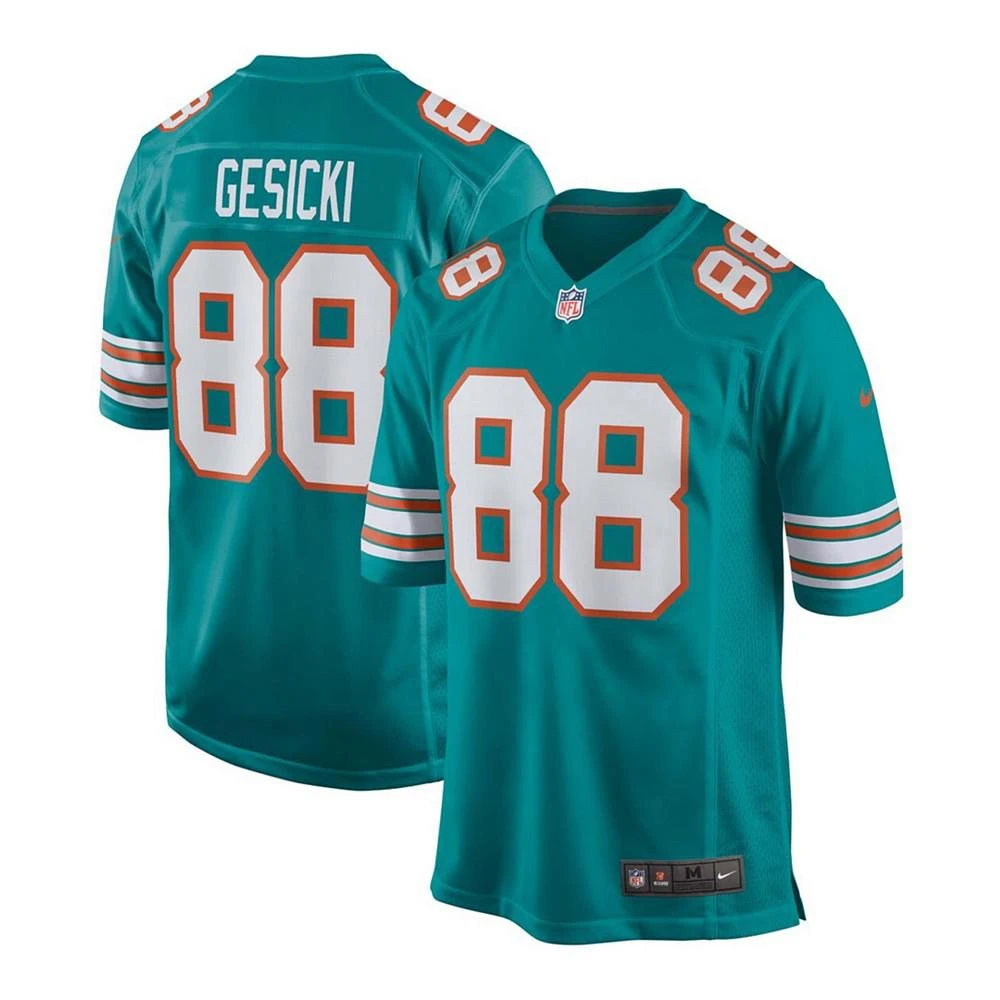 商品NIKE|Men's Mike Gesicki Aqua Miami Dolphins Alternate Game Jersey,价格¥964,第1张图片