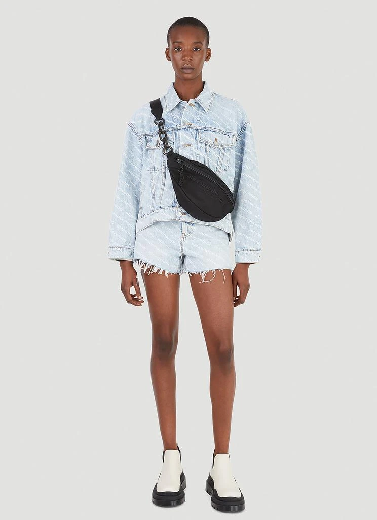 商品Alexander Wang|Logo Denim Shorts,价格¥1839,第2张图片详细描述