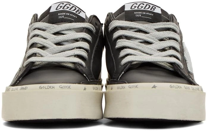 商品Golden Goose|Black & Silver Hi Star Sneakers,价格¥4695,第2张图片详细描述