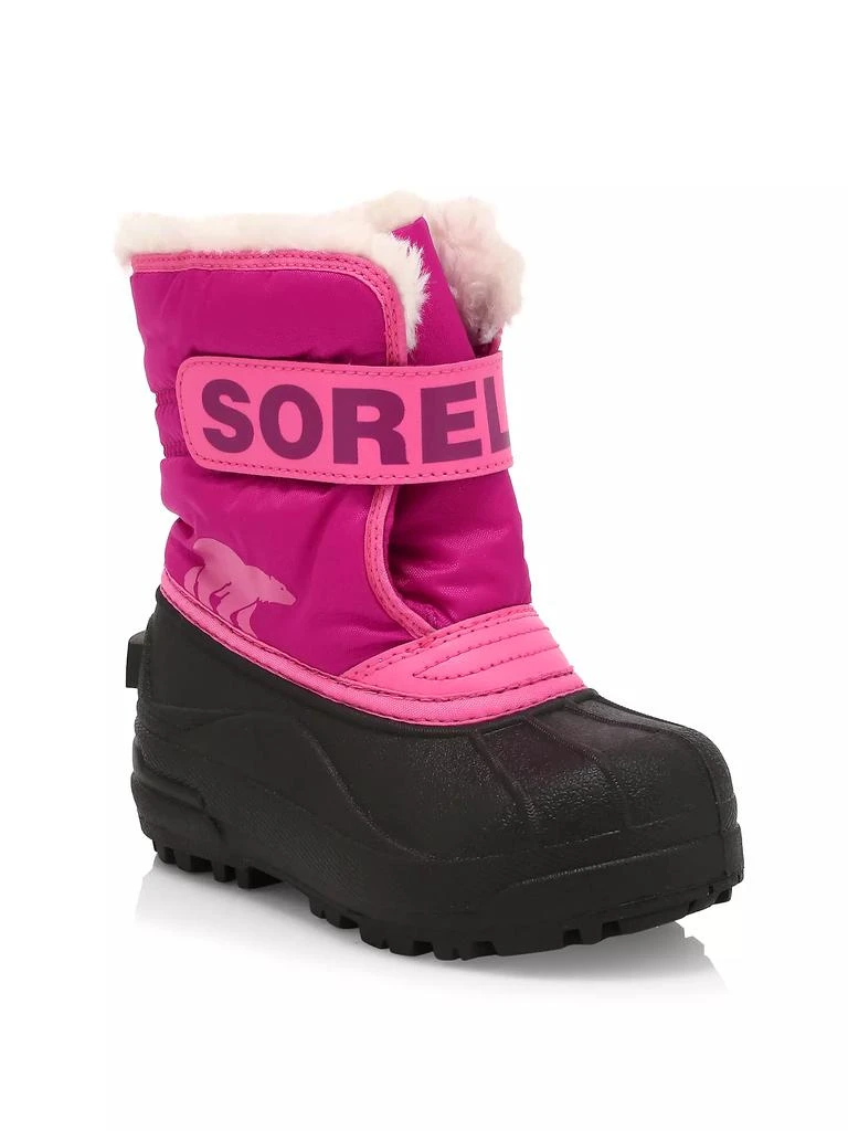 商品SOREL|Baby Girl's, Little Girl's &amp; Girl's Snow Commander Waterproof Faux Shearling-Lined Boots,价格¥209,第1张图片