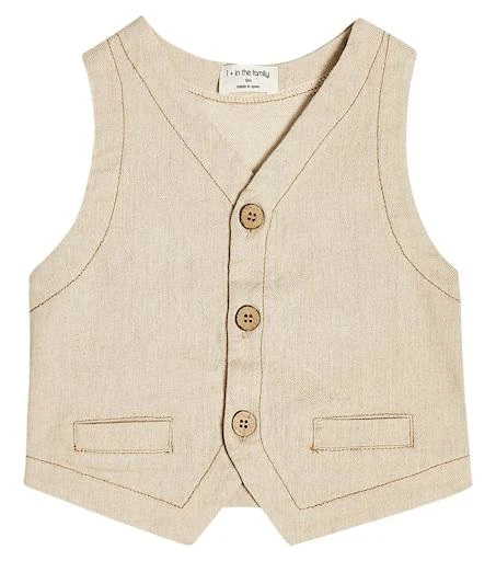 商品1 + in the Family|Baby Dario linen and cotton-blend vest,价格¥180,第1张图片