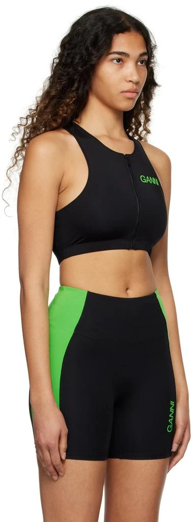 商品Ganni|黑色工字背带运动上装,价格¥529,第2张�图片详细描述