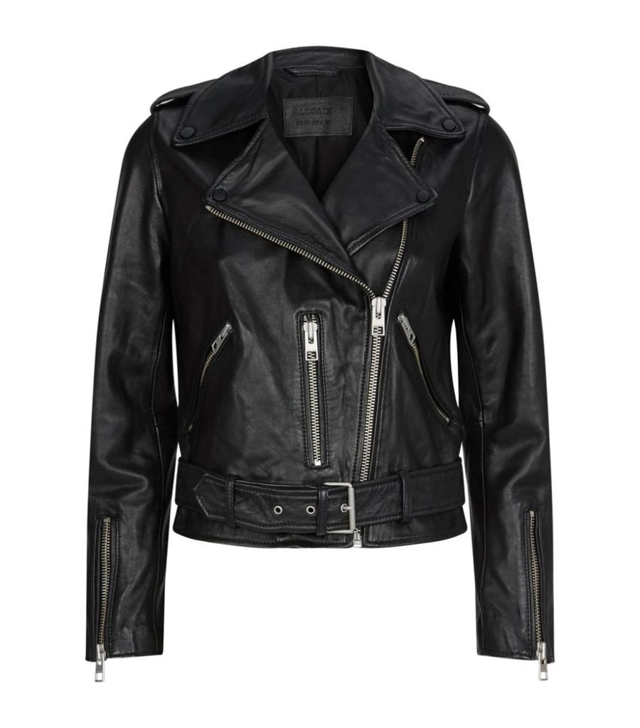 商品ALL SAINTS|Leather Balfern Biker Jacket,价格¥3199,第1张图片