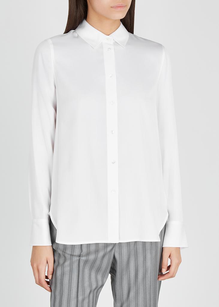 商品Vince|White stretch-silk shirt,价格¥2240,第4张图片详细描述