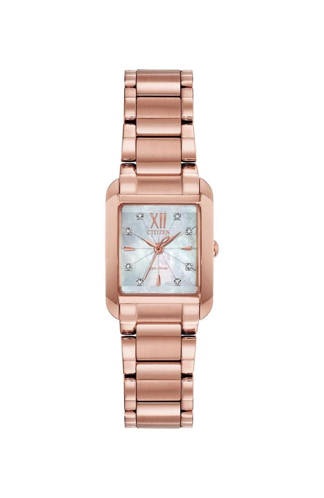 商品Citizen|Women's Classic Pink GT Bracelet Eco Watch, 21.5mm,价格¥1805,第1张图片