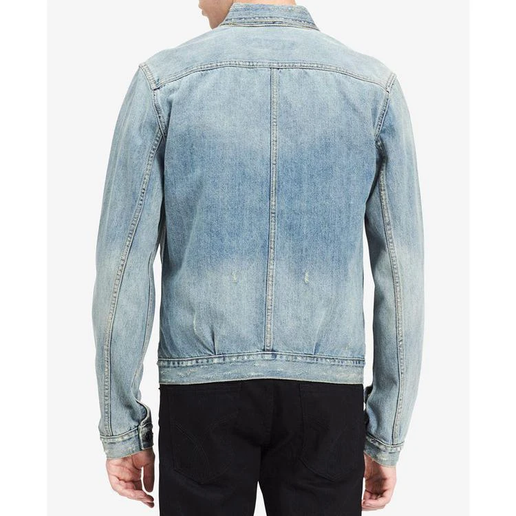 商品Calvin Klein|Men's Antique Wash Denim Trucker Jacket,价格¥354,第2张图片详细描述