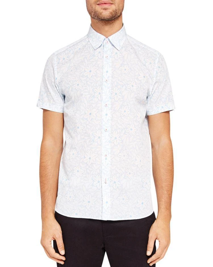 商品Ted Baker London|Calous Floral Printed Regular Fit Button-Down Shirt,价格¥408,第1张图片