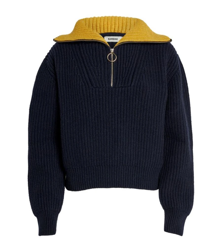 商品Sandro|Half-Zip Sweater,价格¥1769,第1张图片