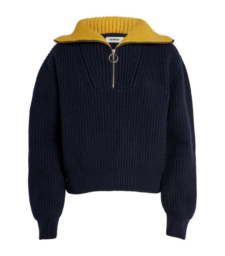 商品Sandro|Half-Zip Sweater,价格¥1637,第1张图片