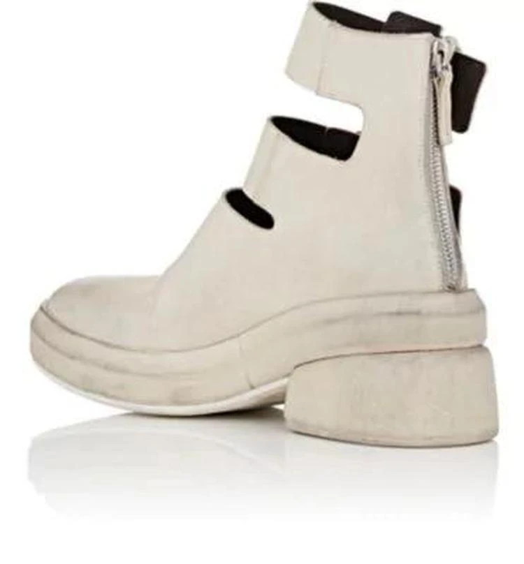 商品Marsèll|Double-Strap Distressed Leather Ankle Boots,价格¥3640,第3张图片详细描述