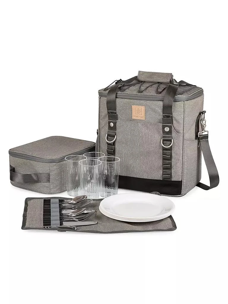 商品Picnic Time|PT-Frontier Picnic 23-Piece Flatware & Utility Cooler Set,价格¥944,第1张图片