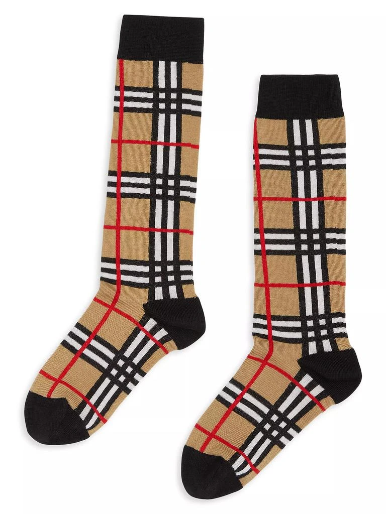 商品Burberry|Check Socks,价格¥484,第1张图片
