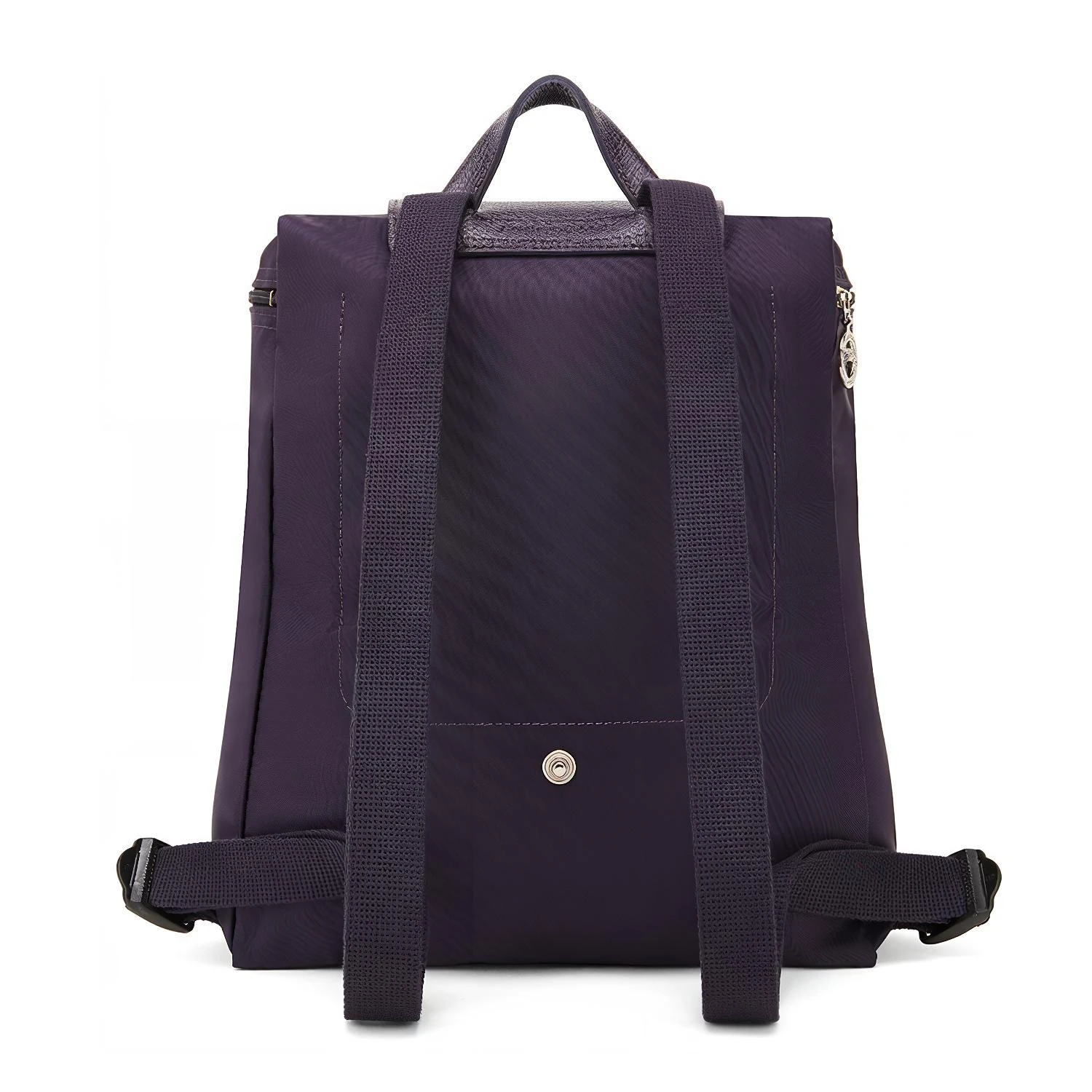 商品[国内直发] Longchamp|珑骧 Le Pliage Green 徽标标识按扣拉链可调节肩带 再生聚酰胺帆布 书包背包双肩包 中号 女款 紫色,价格¥1285,第5张图片详细描述